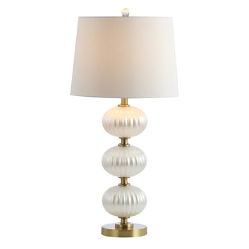 Carter 29.7" Glass LED Table Lamp - JONATHAN Y